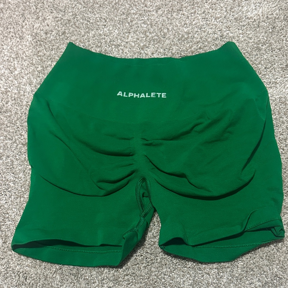 Alphalete Women's Vibrant Green Athletic Shorts